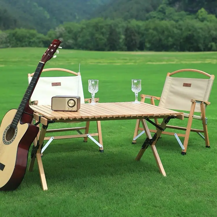 HJK.YS presenta la mesa plegable para huevos portátil de madera maciza para automóvil: redefiniendo la comodidad al aire libre